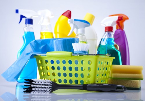Cleaner preparing a Tooting home for a regular domestic cleaning visit