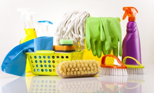 Local cleaners working in a Tooting flat with access and space considerations