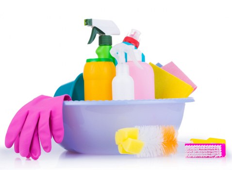Office cleaning team working in a Tooting business reception area