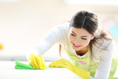 Local carpet cleaner treating stains in a Tooting retail or office space
